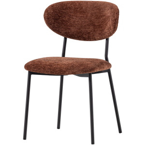 WOOOD Kjeld Matstol Chenille Strukturerad Brun