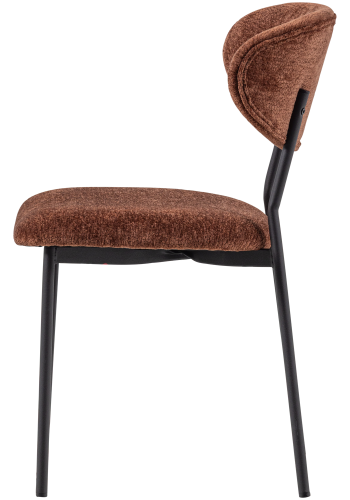 WOOOD Kjeld Matstol Chenille Strukturerad Brun