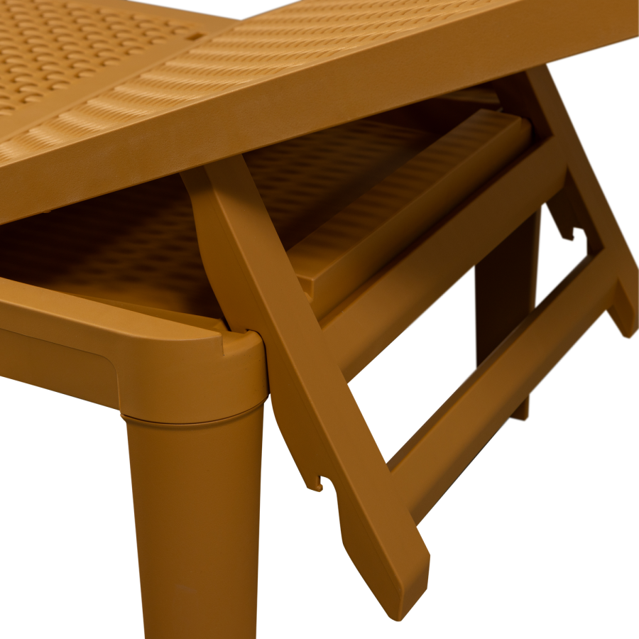 WOOOD Jinte solvogn, justerbar 4 pos. - gul polypropylen