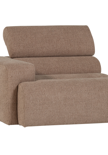 WOOOD Novi 1-seter Element armlener venstre Boucle taupe