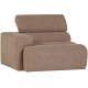 WOOOD Novi 1-seter Element armlener venstre Boucle taupe