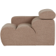 WOOOD Novi 1-seter Element armlener venstre Boucle taupe