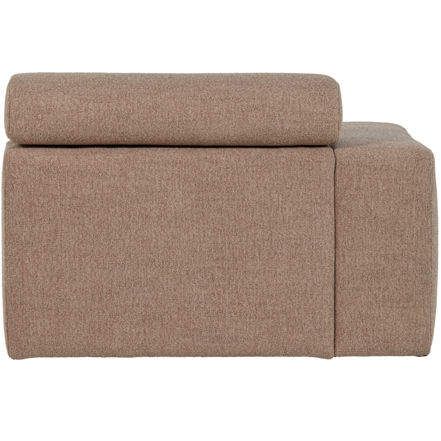 WOOOD Novi 1-seter Element armlener venstre Boucle taupe