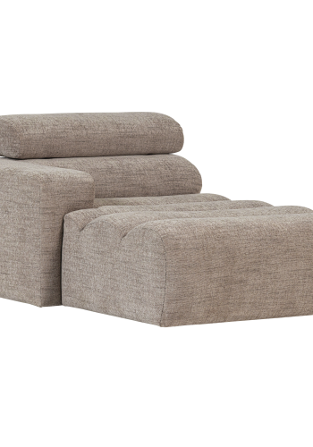 WOOOD Novi Chaiselong Element Venstre Naturmelert