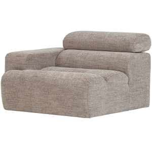 WOOOD Novi 1-sits Element armst�d v�nster naturmelerad