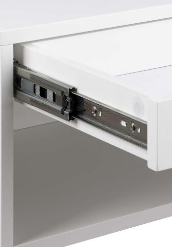 ACT NORDIC Cholet Wand-Nachttisch, mit 1 Regal und 1 Schublade - weißes MDF (50x35)