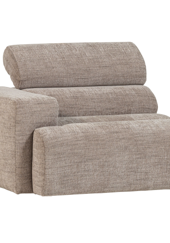 WOOOD Novi 1-seter Element armlener venstre naturmelert