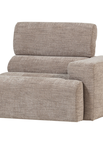 WOOOD Novi 1-seter Element armlener h�yre naturmelert