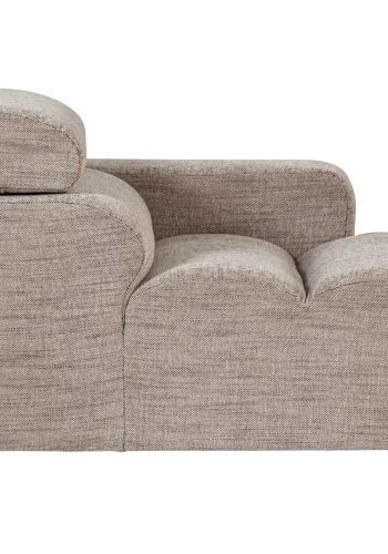 WOOOD Novi 1-seter Element armlener h�yre naturmelert