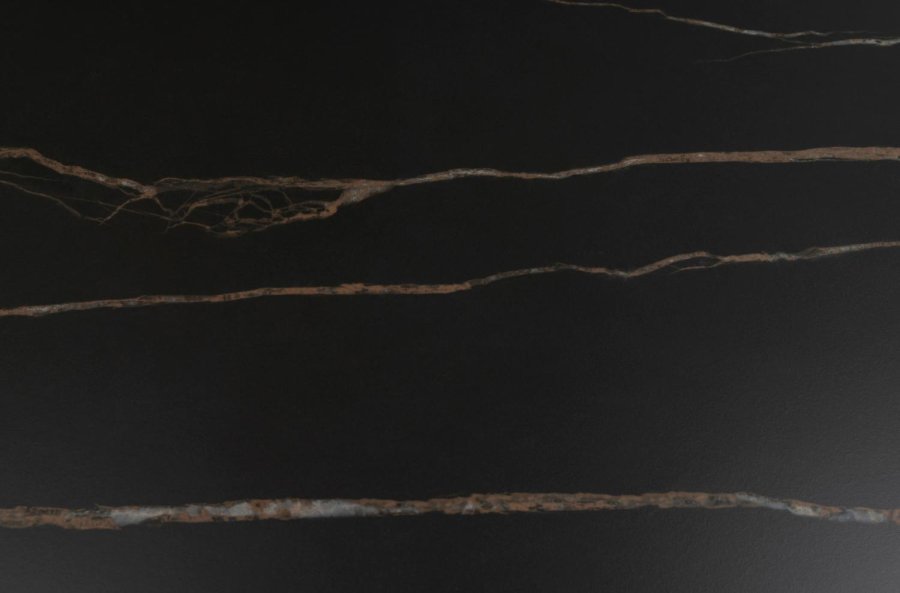 ACT NORDIC Malta spisebord, rund - sort Grantham keramik og sort metal (90)