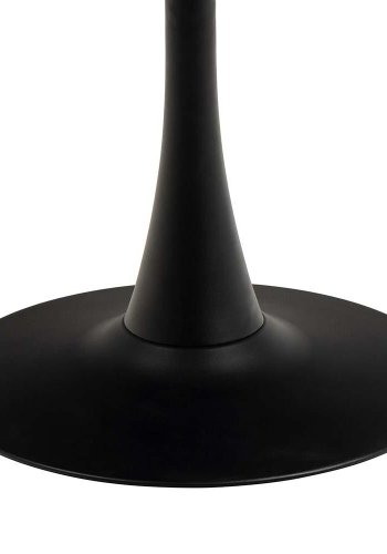 ACT NORDIC Malta spisebord, rund - sort Grantham keramik og sort metal (90)