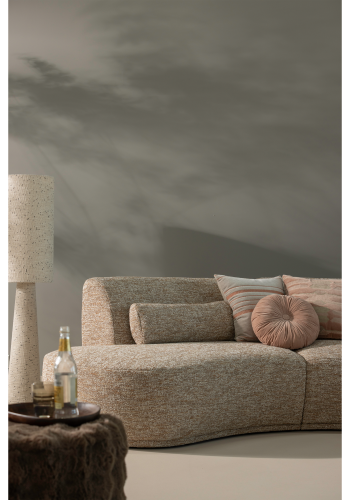 WOOOD Olven Puff Lav Fluffy Stoff Brun