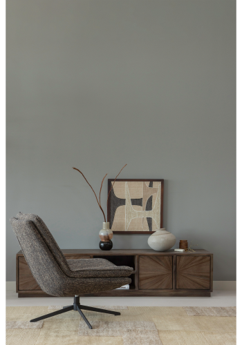 WOOOD Milaro snurrstol brun melerad