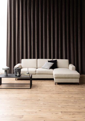 ACT NORDIC Strington Couchtisch, rechteckig - schwarzer Marmor, Melamin/Rauchglas und schwarzes Metall (120x60