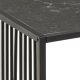 ACT NORDIC Strington Couchtisch, rechteckig - schwarzer Marmor, Melamin/Rauchglas und schwarzes Metall (120x60