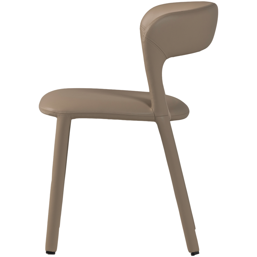 WOOOD Noble matstol l&auml;derliknande sand