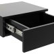 ACT NORDIC Avignon Wandnachttisch, mit 1 Schublade - schwarzes MDF (37x32)