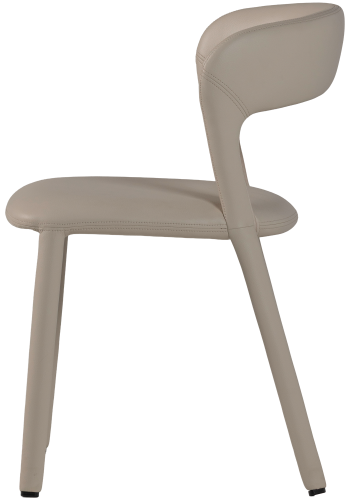 WOOOD Noble matstol l&auml;derlook beige