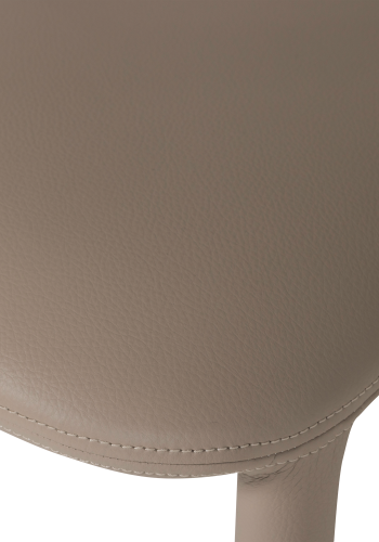 WOOOD Noble matstol l&auml;derlook beige