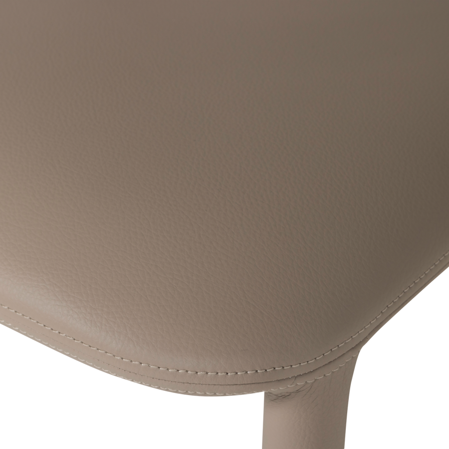 WOOOD Noble matstol l&auml;derlook beige