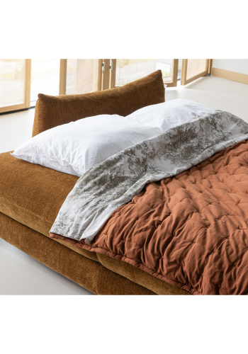 WOOOD Jonne 3-sits b�ddsoffa Chenille brun