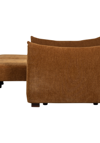 WOOOD Jonne 3-seters sovesofa Chenille brun