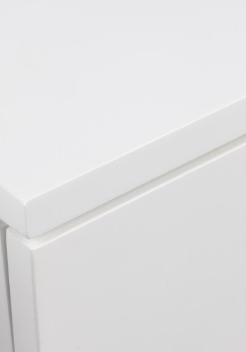 ACT NORDIC Ashlan vghngt natbord, m. 1 hylde og 1 skuffe, vendbar - hvid MDF (40x32)