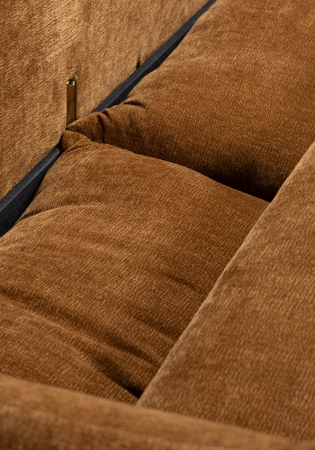 WOOOD Jonne 3-seters sovesofa Chenille brun