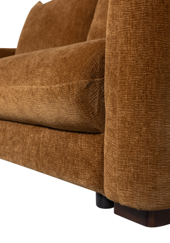 WOOOD Jonne 3-seters sovesofa Chenille brun