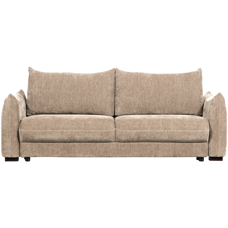 WOOOD Jonne 3-seters sovesofa Chenille Natur