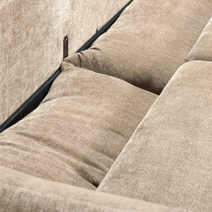 WOOOD Jonne 3-seters sovesofa Chenille Natur