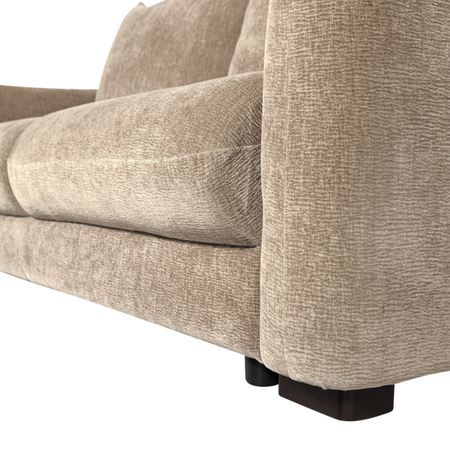 WOOOD Jonne 3-seters sovesofa Chenille Natur