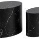ACT NORDIC Mice sofabord, oval - sort Marquina marmorpapir (st af 2)