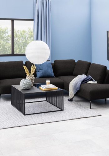 ACT NORDIC Mice sofabord, oval - sort Marquina marmorpapir (st af 2)