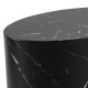 ACT NORDIC Mice sofabord, oval - sort Marquina marmorpapir (st af 2)