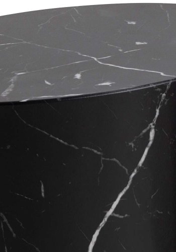 ACT NORDIC Mice sofabord, oval - sort Marquina marmorpapir (st af 2)