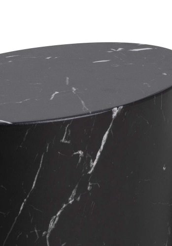 ACT NORDIC Mice sofabord, oval - sort Marquina marmorpapir (st af 2)