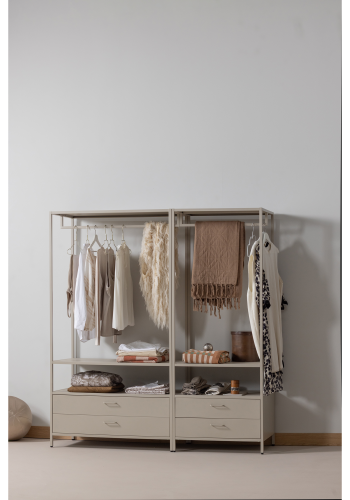 WOOOD Ferris �ppen Garderob 70 cm Metall Sand