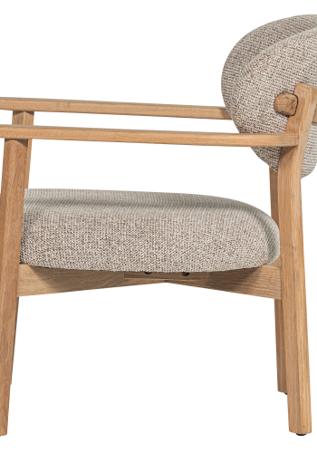 WOOOD Udar lenestol naturlig med treramme naturlig