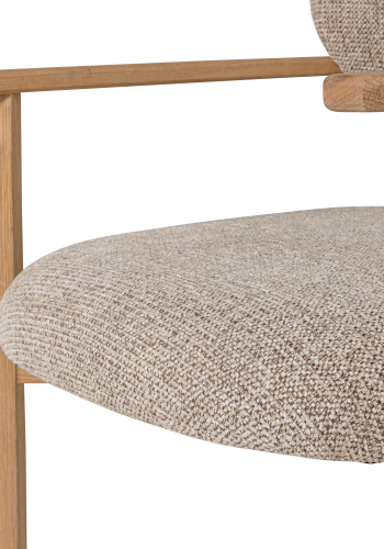 WOOOD Udar lenestol naturlig med treramme naturlig