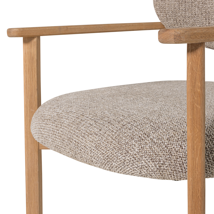 WOOOD Udar lenestol naturlig med treramme naturlig