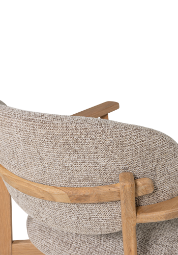 WOOOD Udar lenestol naturlig med treramme naturlig