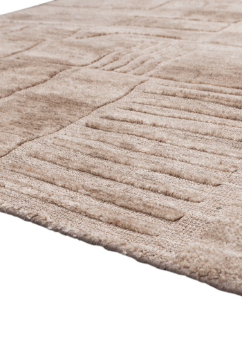 WOOOD Lovi Matta Polyester/Bomull Taupe 170X240Cm