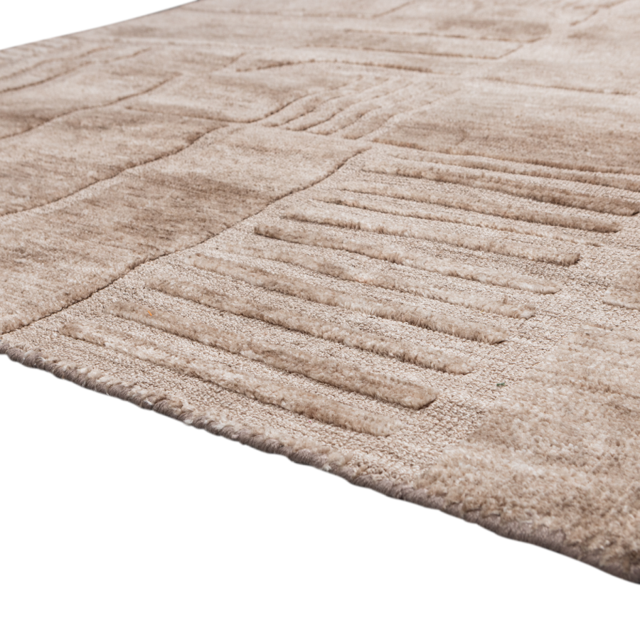 WOOOD Lovi Matta Polyester/Bomull Taupe 170X240Cm