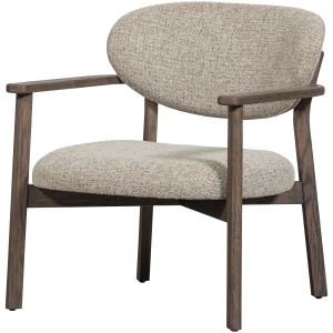 WOOOD Udar lenestol naturfarget med treramme brun