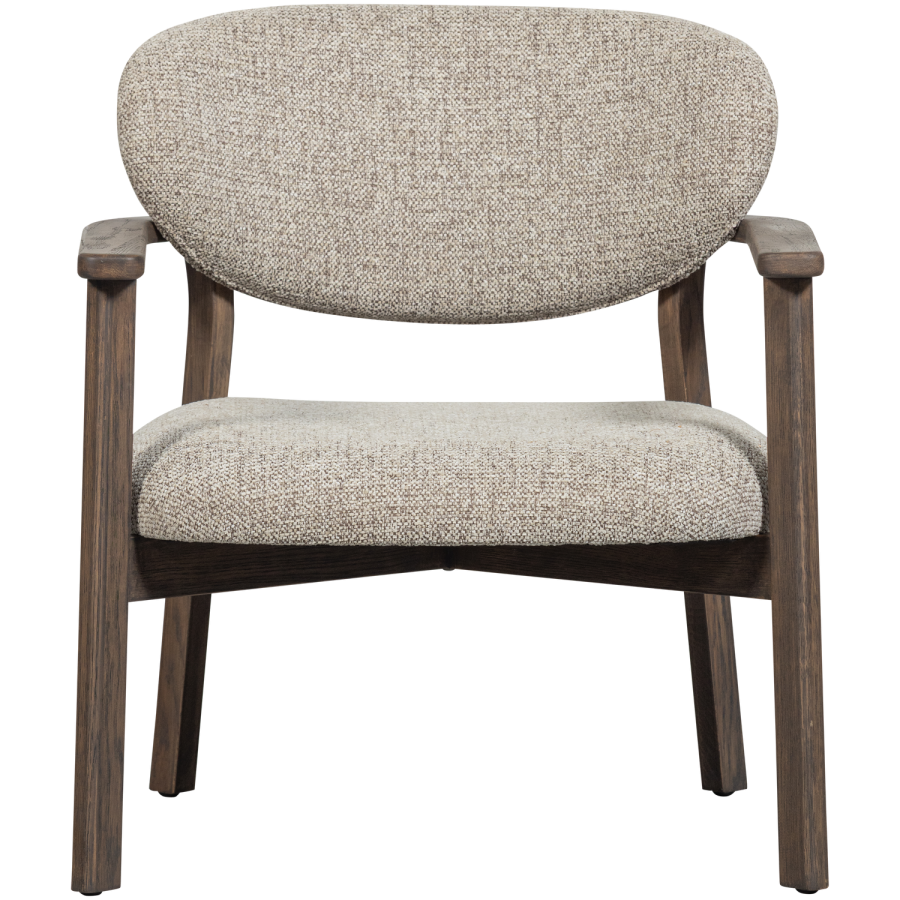 WOOOD Udar lenestol naturfarget med treramme brun