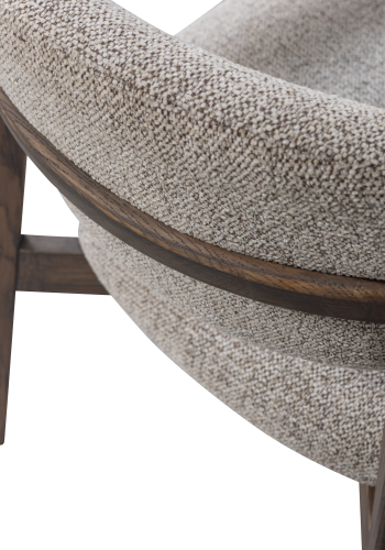 WOOOD Udar lenestol naturfarget med treramme brun