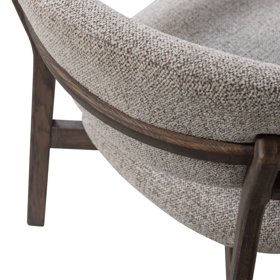 WOOOD Udar lenestol naturfarget med treramme brun