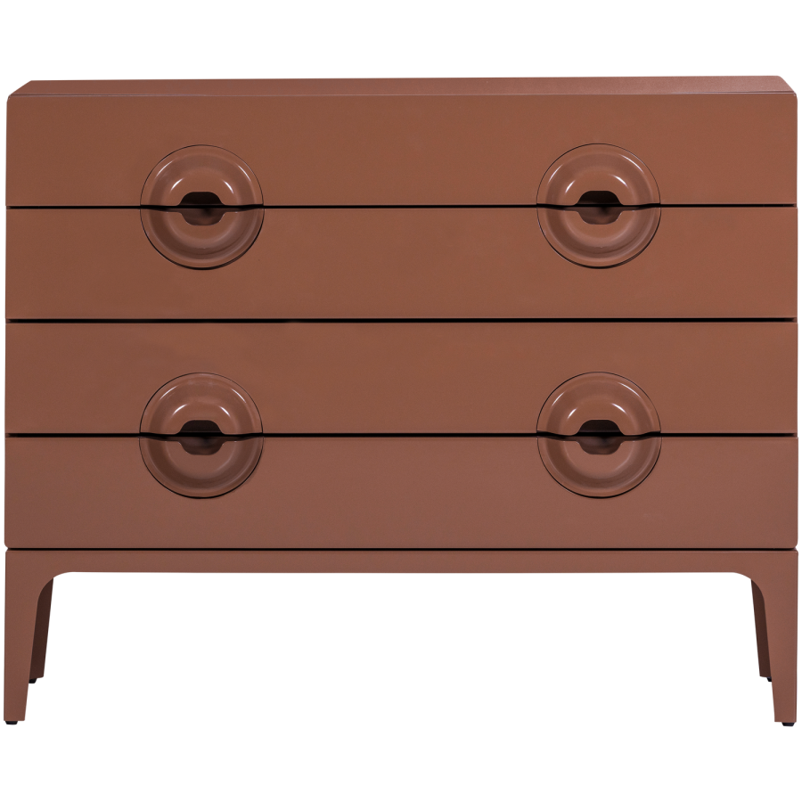 WOOOD Kombinasjonsskap med skuffer eukalyptus tre gammelrosa