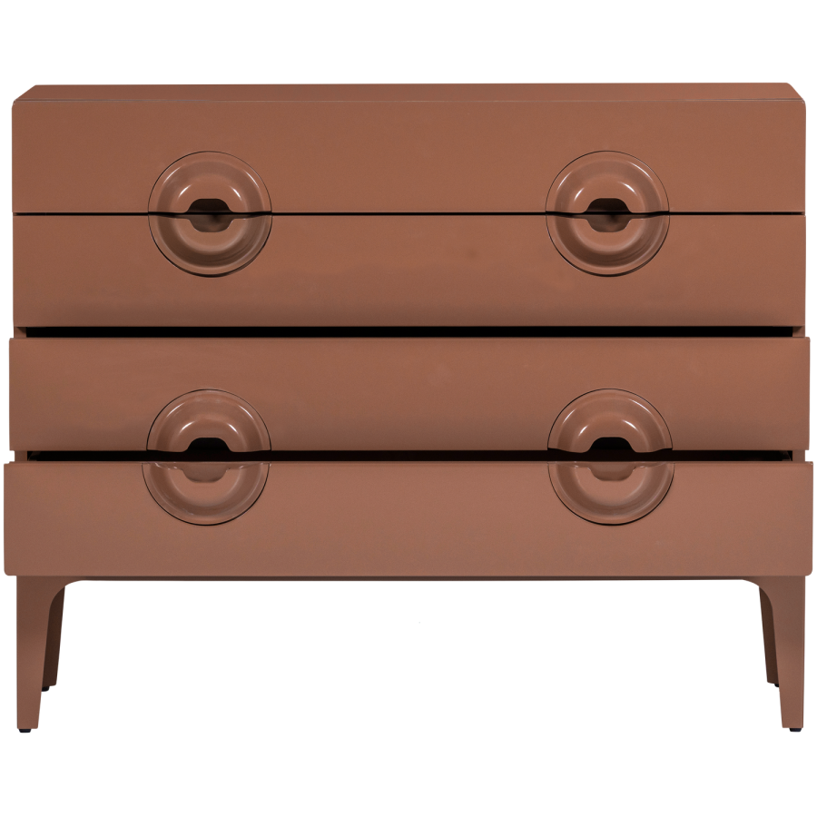 WOOOD Kombinasjonsskap med skuffer eukalyptus tre gammelrosa